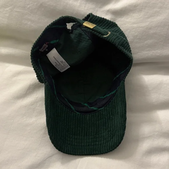 Rowing Blazers x Target Green Corduroy Logo Baseball Hat Fall Preppy Red Yellow - Picture 6 of 6